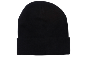 Plain Black Beanie 