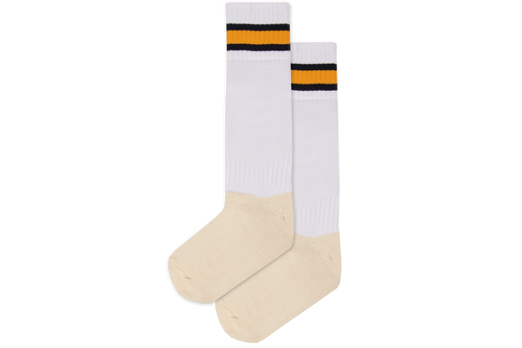 Rugby Socks Nylon - Sarnia White/Navy/Gold/Navy