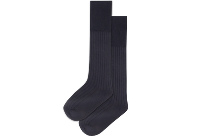 Boys 3/4 Plain Long Socks - Navy