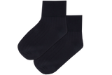 Girls Anklets Socks - Navy Nylon