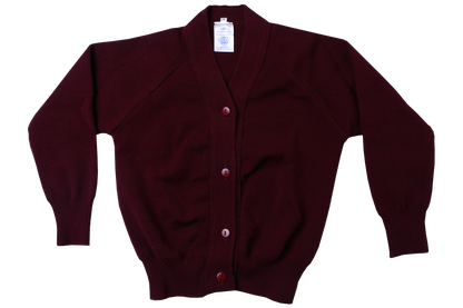 Plain Cardigan - Maroon