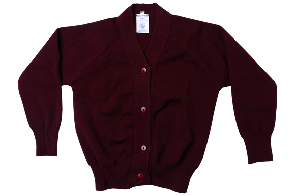 Plain Cardigan - Maroon