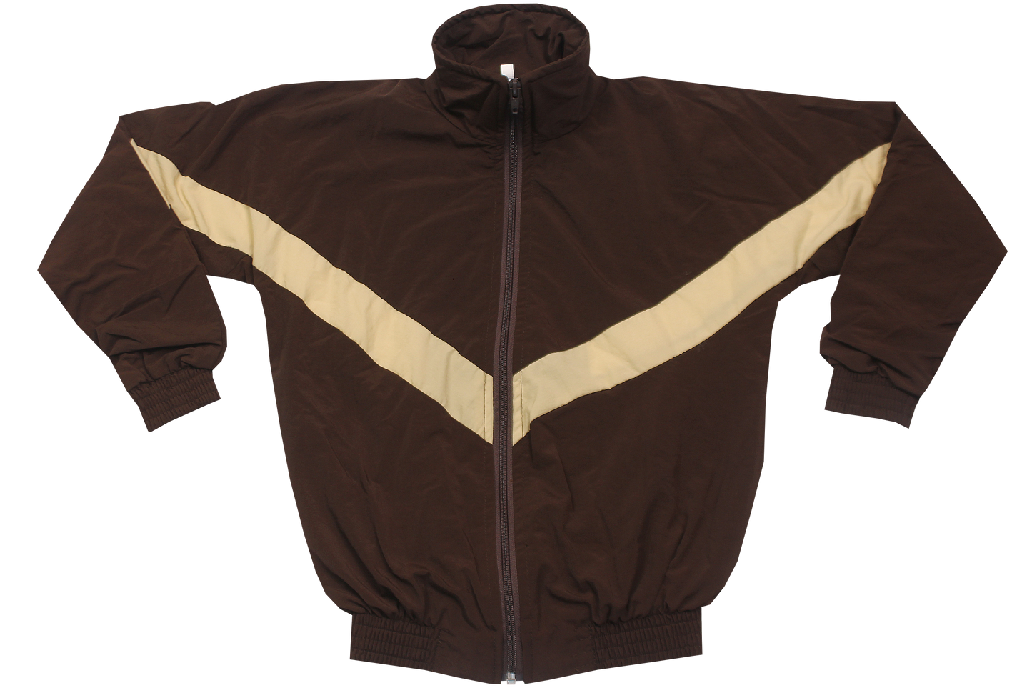 Taslon Tracksuit Set Plain  - Brown/Beige