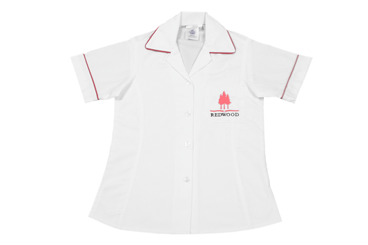 Shortsleeve Roundneck Blouse Emb - Redwood College
