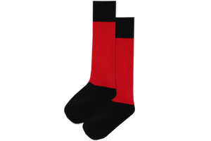 Rugby Socks Nylon - Holy Family College GIRLS Red/Black 