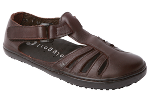 Froggies Girls School Sandals - Brown 