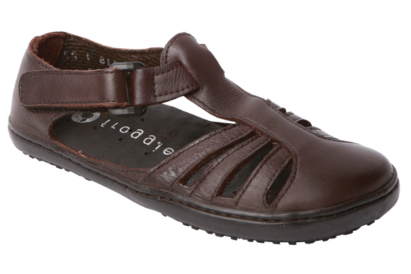 Froggies Girls School Sandals - Brown