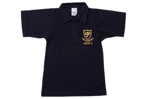 Golf Shirt Navy Emb - Kloof Junior Primary Grade R 