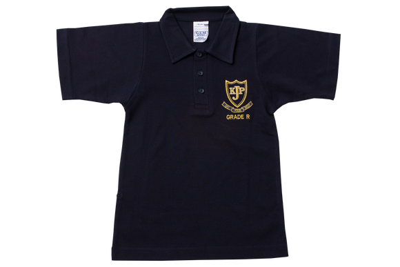 Golf Shirt Navy Emb - Kloof Junior Primary Grade R