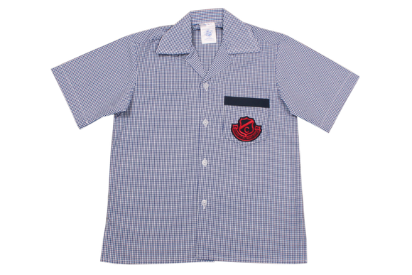 Shortsleeve Check  Emb Shirt - Clarence